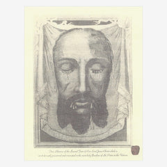 BLESSED HOLY FACE 8 x10 IMAGE OF THE VEIL OF VERONICA  - DONATION $0.50 LIMIT 1 per order