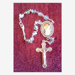 Auto Rosary of OLOGS - Aqua Beads